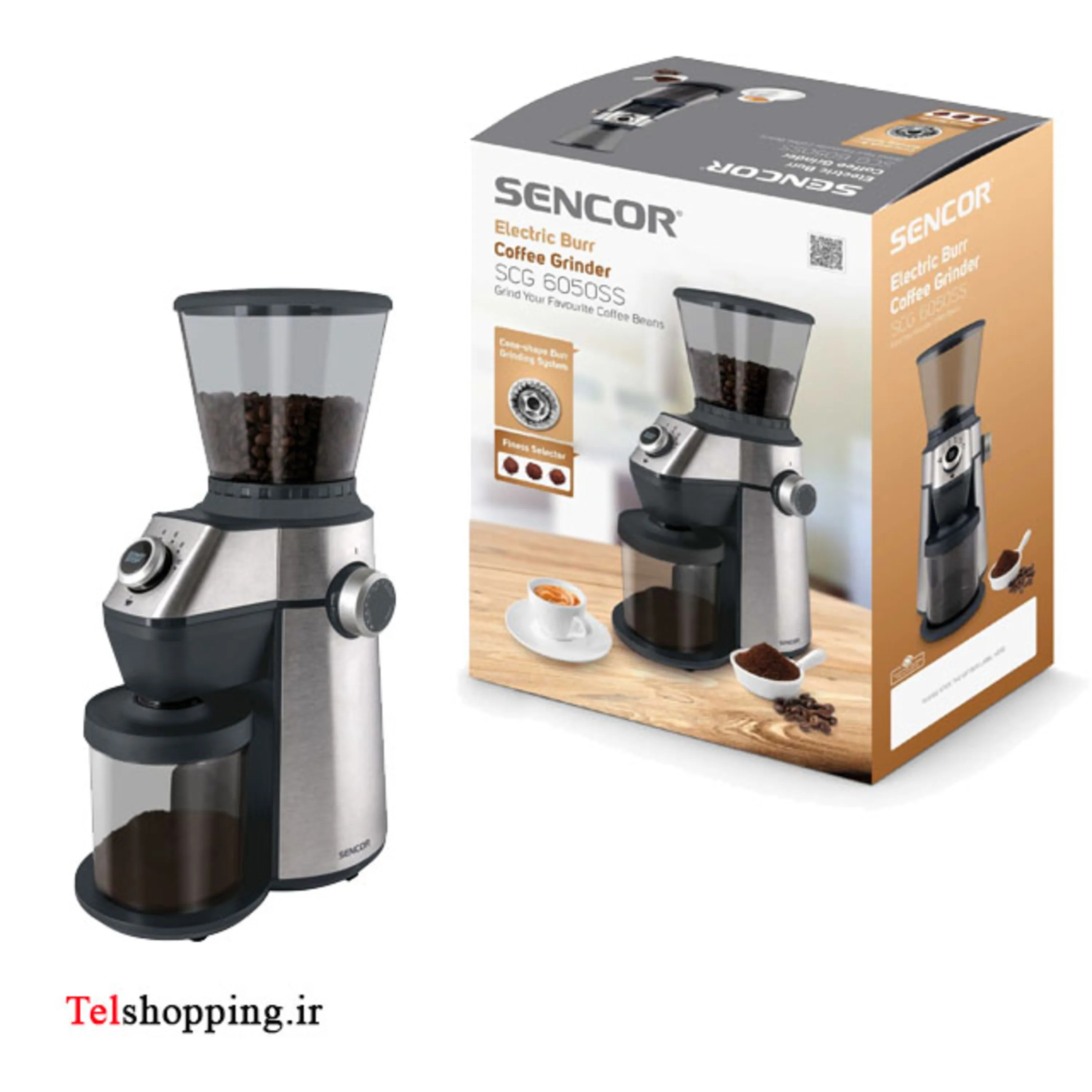 آسیاب قهوه سنکور مدل SCG 6050SS